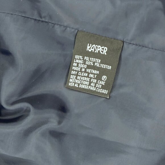 Kasper Women’s Tailored Blazer, NWOT, Navy, Long Silhouette, SZ:6 - Picture 4 of 7